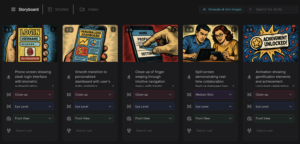 Storyboard examples: ultimate templates list for mobile app UX design and user flow